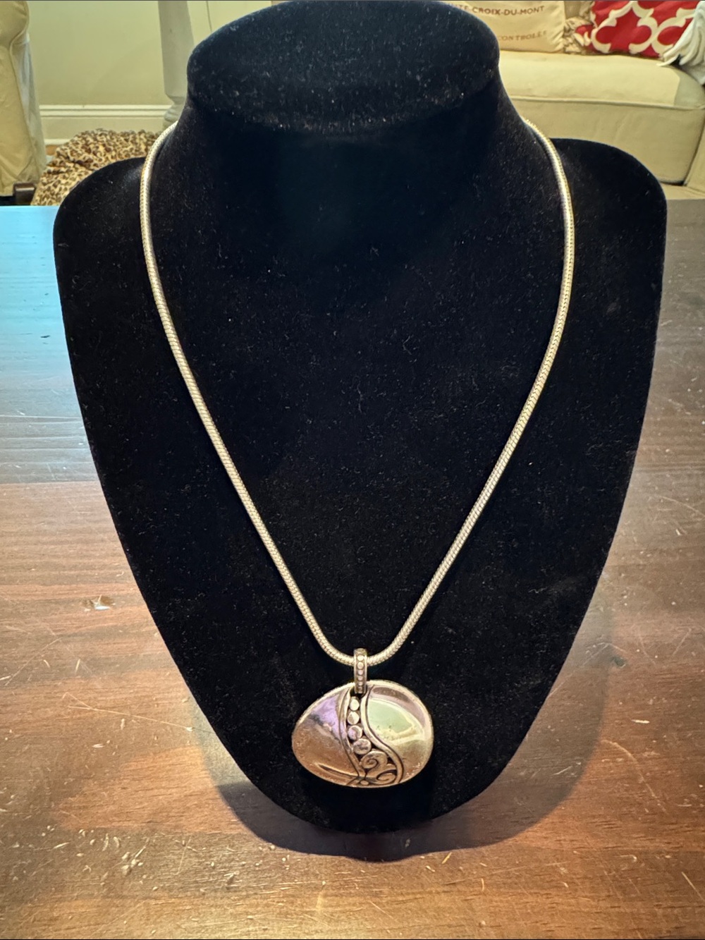 Brighton Silver round Pendant Necklace